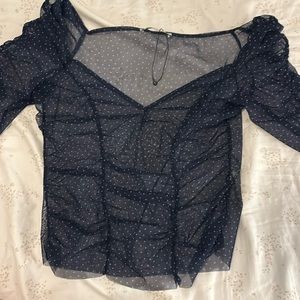 Zara see through top